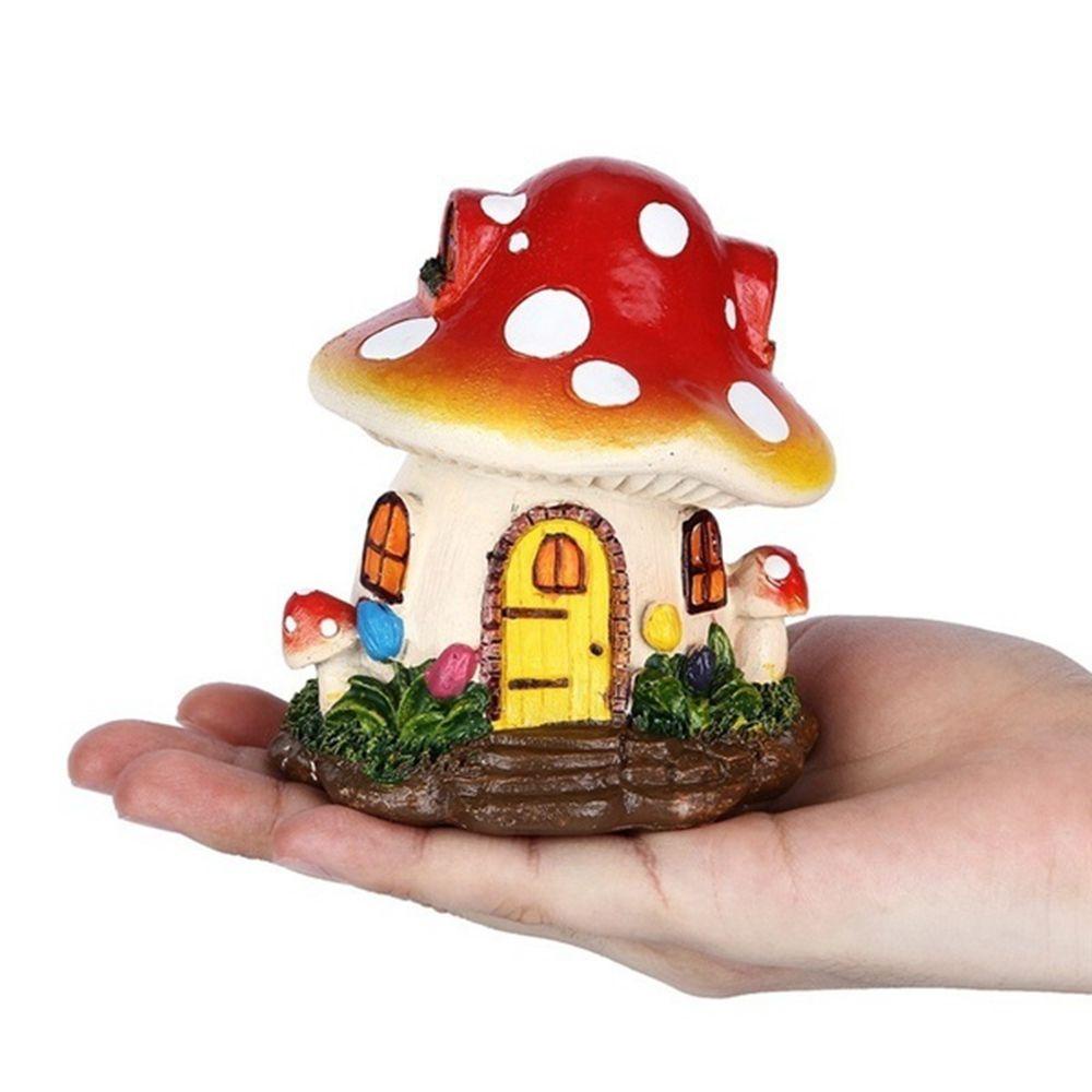 [Elegan] Rumah Jamur Natal Bonsai Craft Flower Mushroom Desktop Decor Hiasan Rumah Miniatur