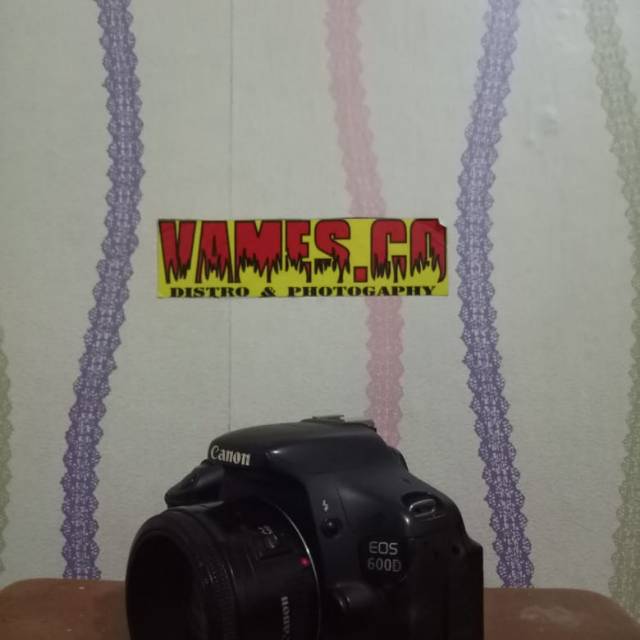 CANON 600D Lensa Fix 50mm F1.8 Kamera DSLR -vg- Arkcam