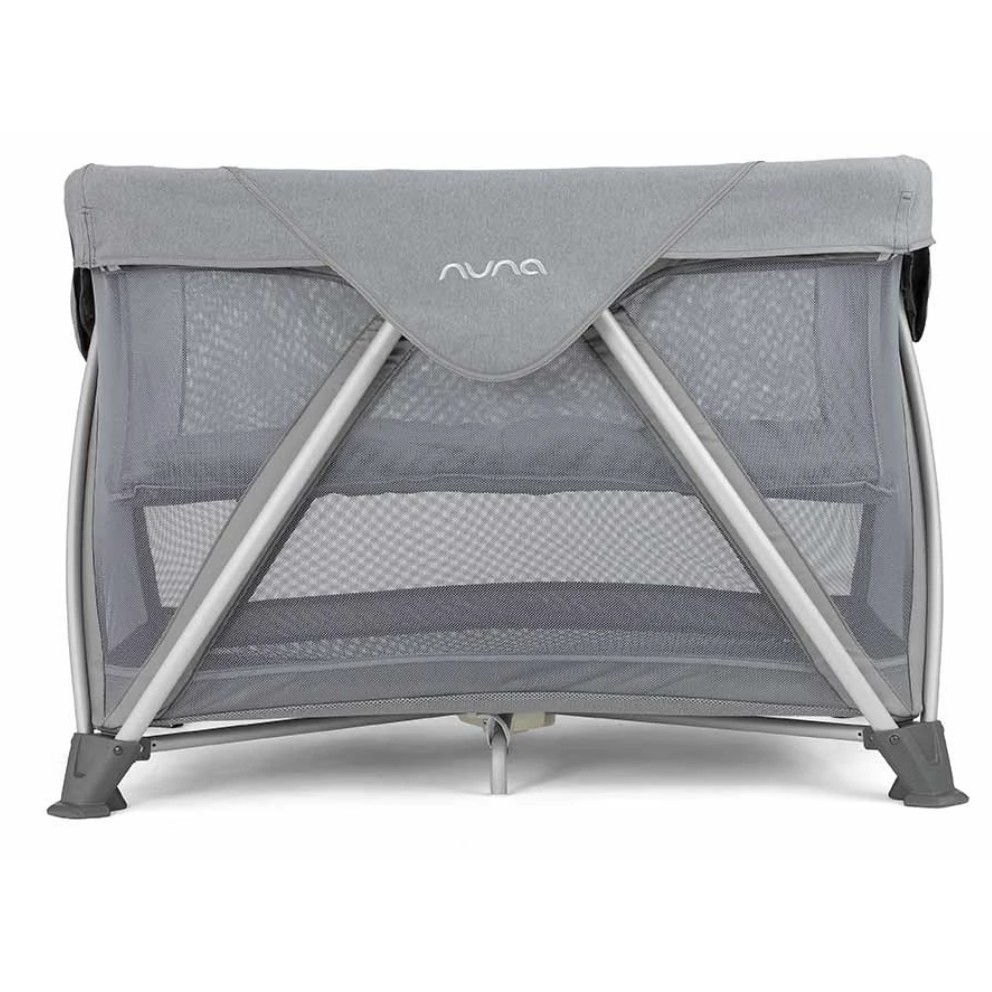 Nuna Sena Aire Champagne Charcoal Frost Thyme Ranjang Tidur Bayi Aluminum Travel Cot Travel Bag Free Box