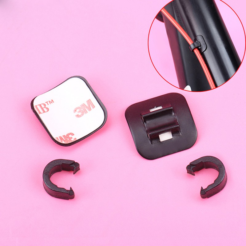 YGRETTE - 1PCS FIXED CLAMP KABEL REM SHIFTER SEPEDA CABLE CLIP FRAME HOUSING JALUR model tempel