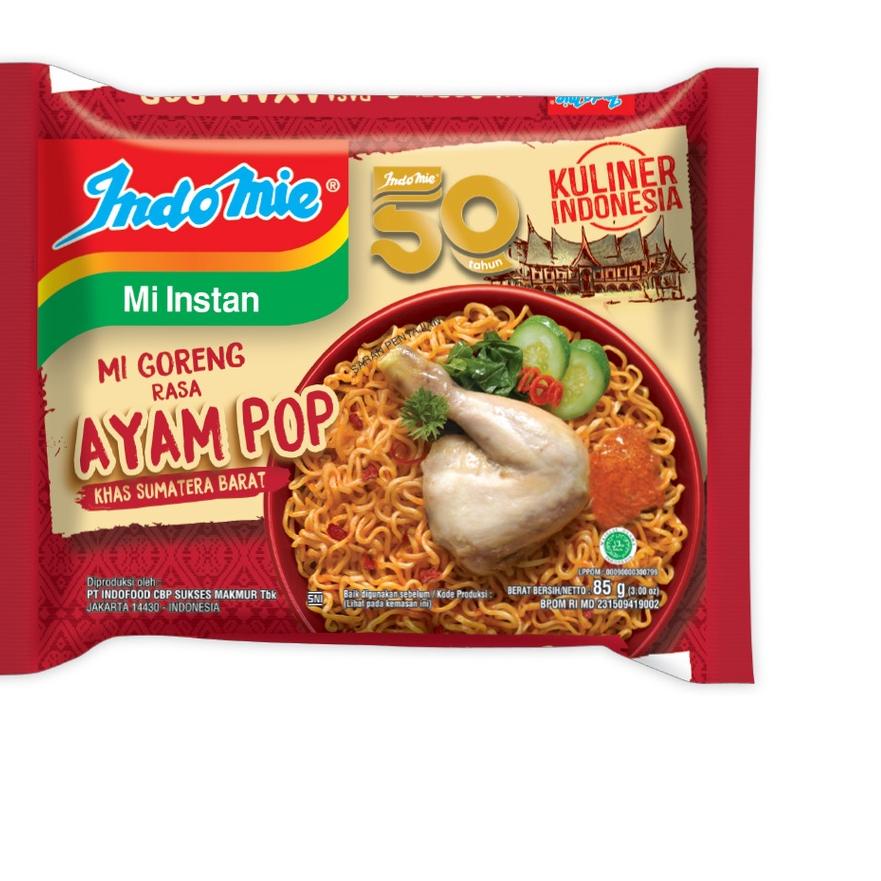 

T77✱ 10 Pcs - Indomie Mie Goreng Ayam Pop Paling Baru