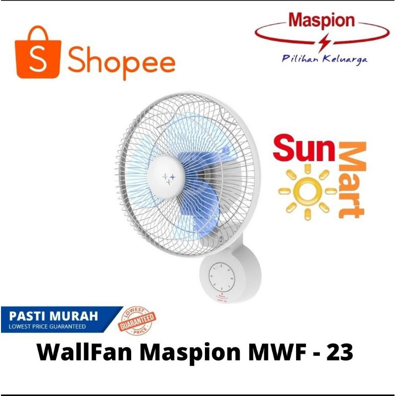 WallFan Maspion MWF - 23 Kipas Angin Dinding tembok Maspion MWF23