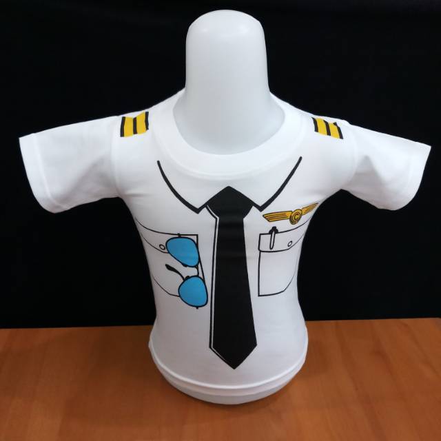 Tshirt Kaos Baju Pilot Anak