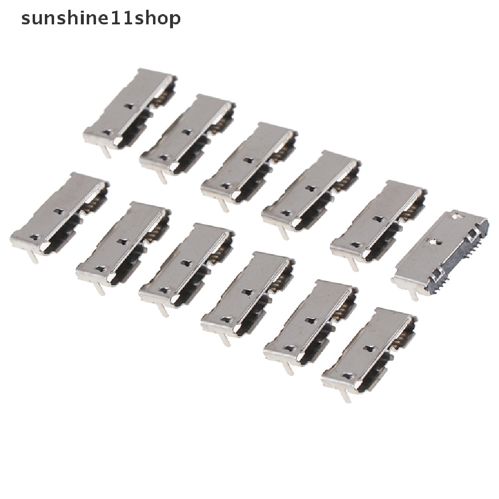 Sho 2pcs Konektor Mikro USB 3.0 Female Socket 5pin Untuk Hard Disk Mobile