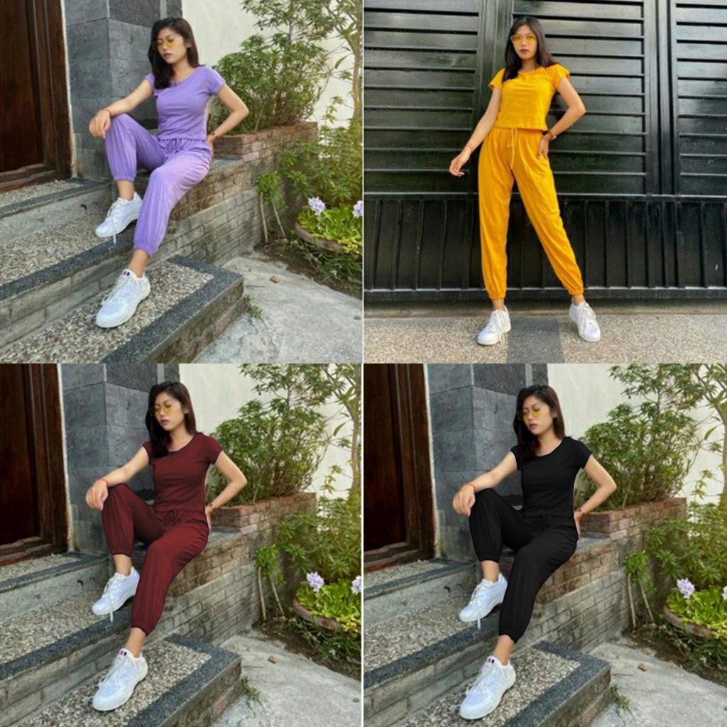 SETELAN WANITA CASUAL DINDA SET
