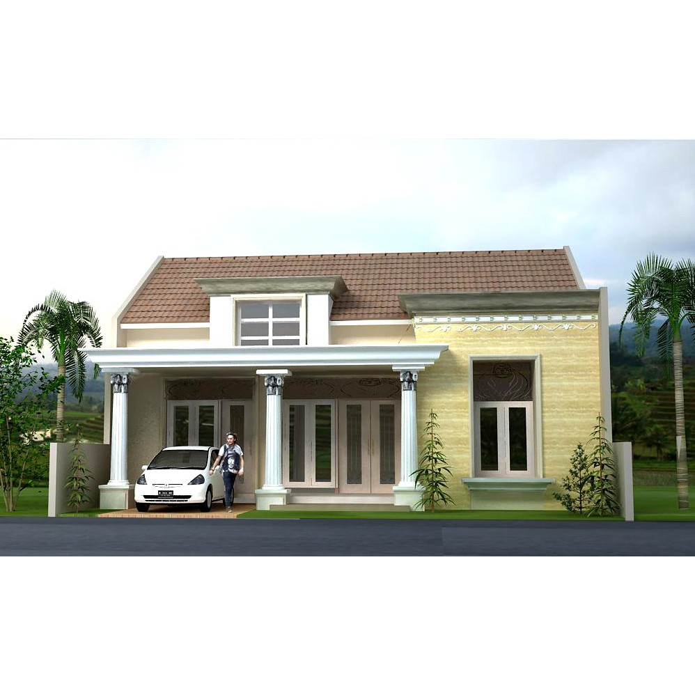 Jual Gambar Rumah Murah Klasik 1 Lantai Type 80 Ukuran 11 Jual Gambar Rumah Murah Klasik 1 Lantai Type 80 Ukuran 11