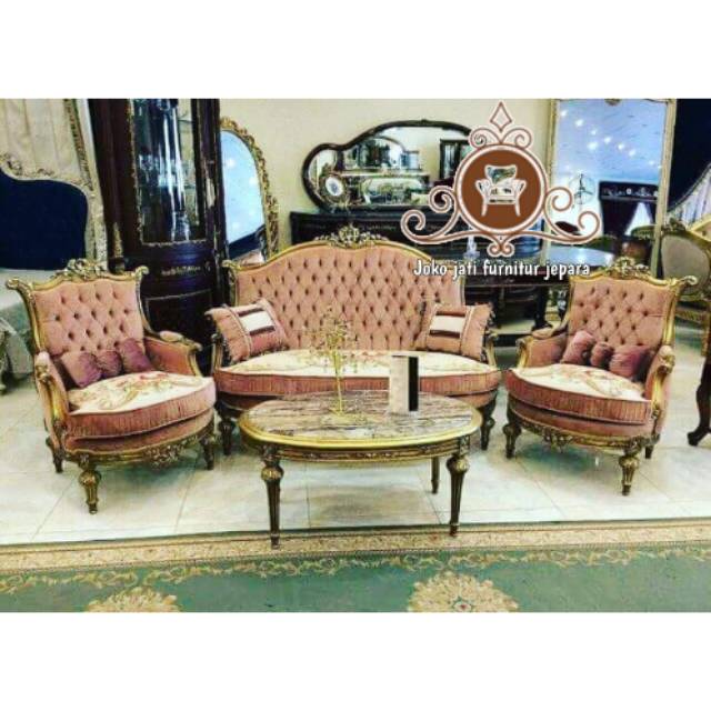 Set meja sofa tamu