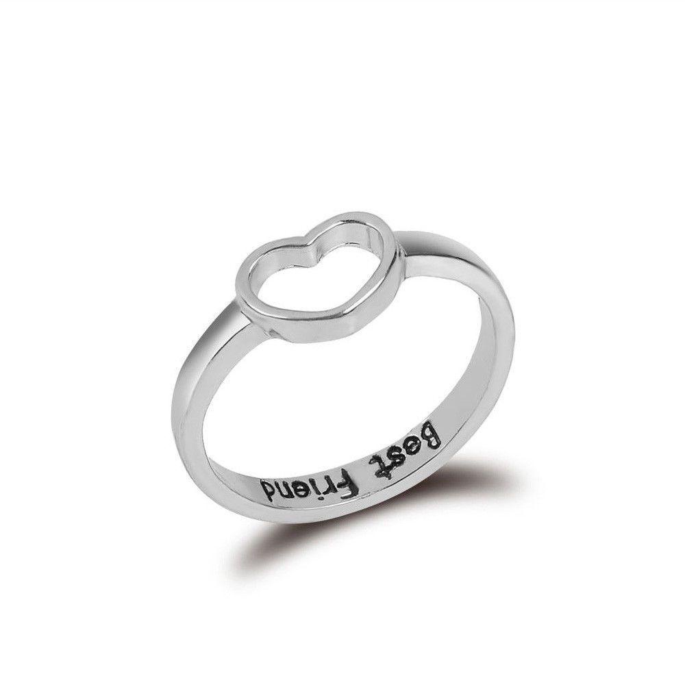 Cincin LILY Love Hati Pesta Letter Band Type Friendship