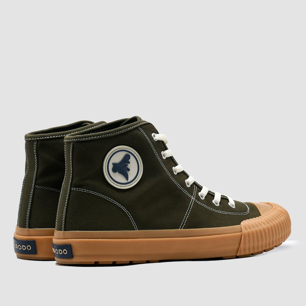Sepatu Brodo Vulcan Hi Boots (Navy/Olive/Black)-5