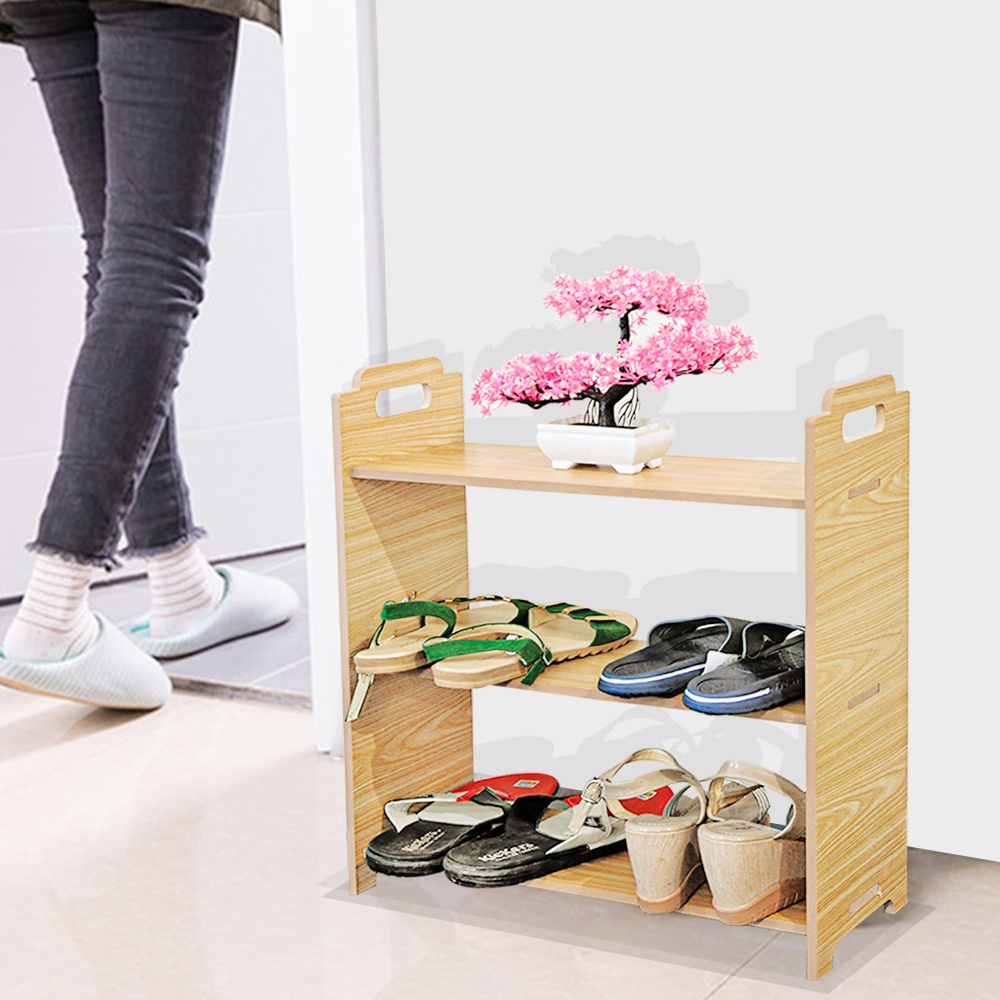 Rak Sepatu Susun Serbaguna Minimalis Shoe Rack MDF - LC047