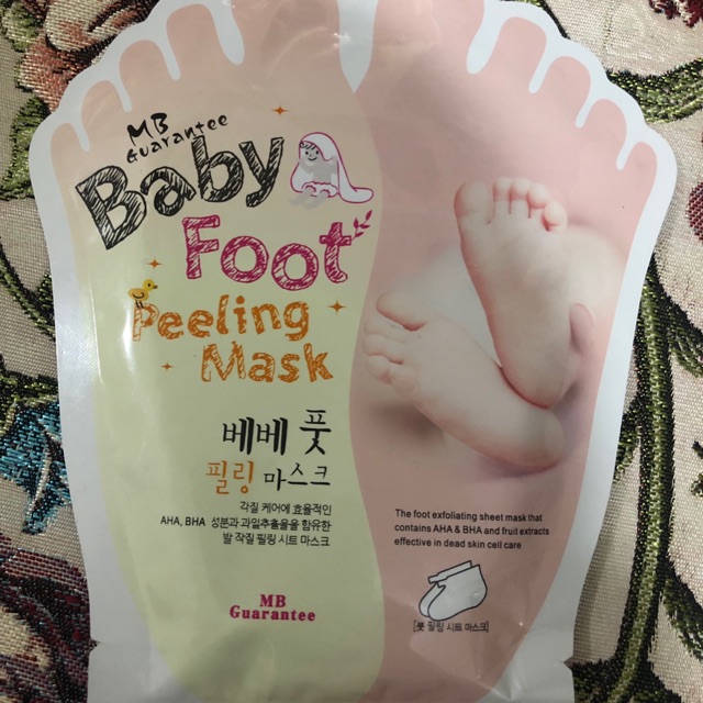 Baby foot peeling mask