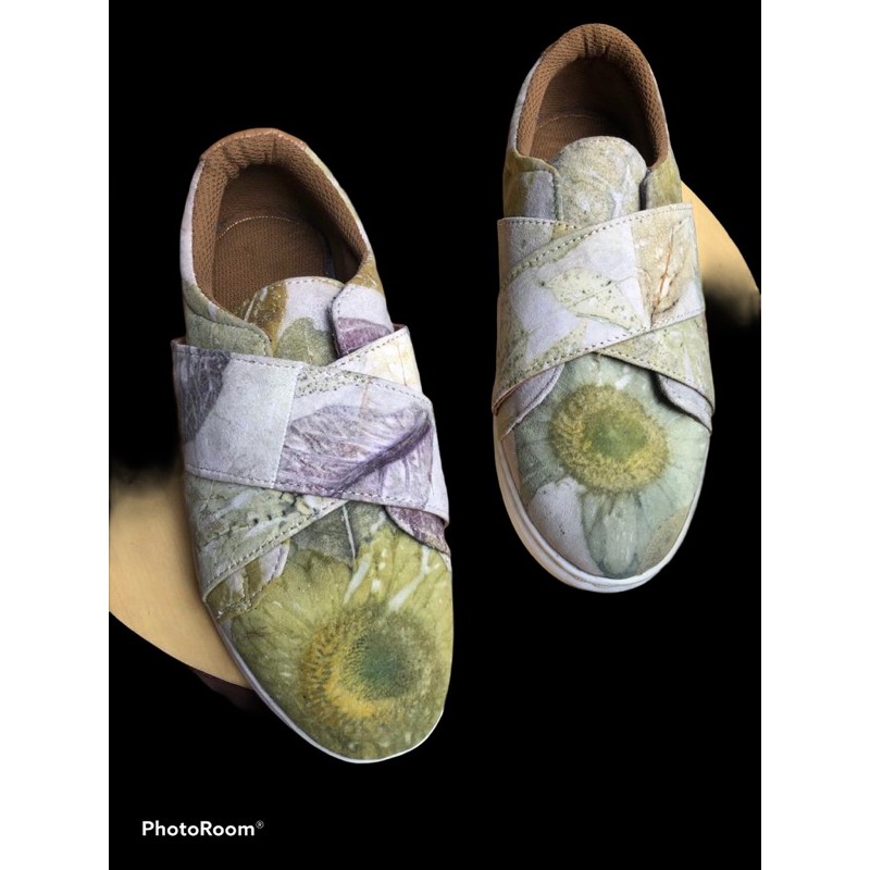 PO Sneaker Kulit Domba Ecoprint