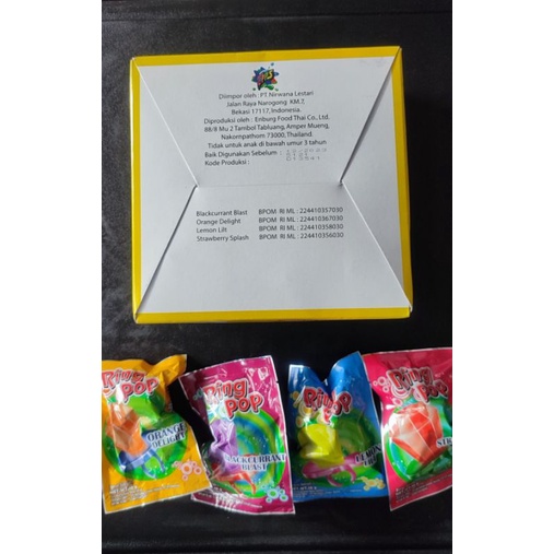 

Ring pop permen dot (asli Thailand) hrg 1box