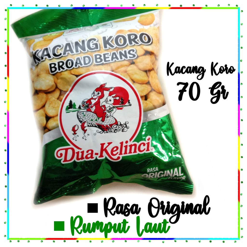 

KACANG KORO 70gr kacang makanan ringan populer DUA KELINCI