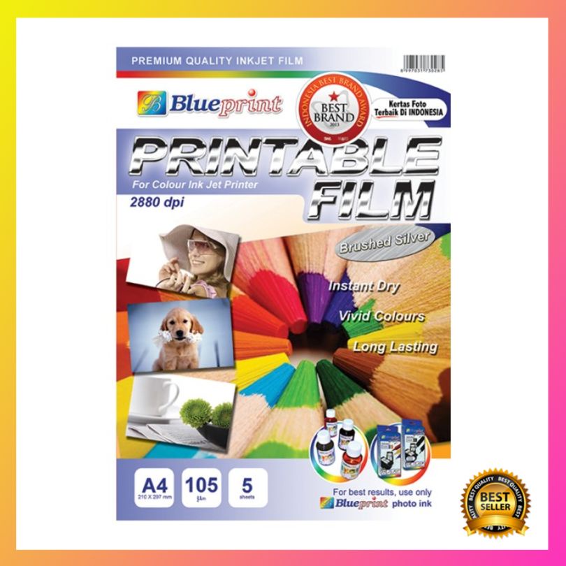 

Diskon Blueprint Brushed Silver Printable Film A4
