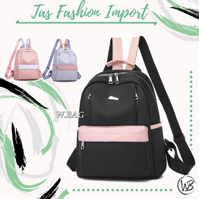ANSEL WANITA BLUEBERRY TYPE JC TW 9332 8802 GC Tas Wanita Ransel P GAYA BARU KERJA CEWEK SANTAI P1D3