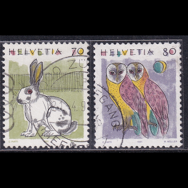 

Prangko Switzerland 1991 - Definitive Issues