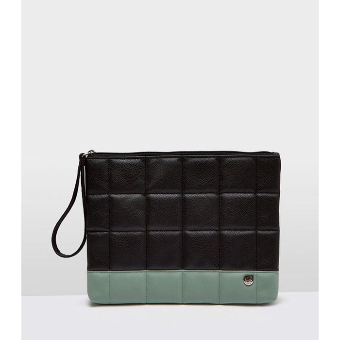 10.10 SALE :  POUCH PAOLA GREEN BRUN BRUN PARIS/PAOLA POUCH SOPHIE MRTIN PARIS ORIGINAL