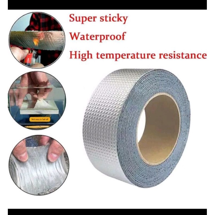 lakban tape aluminium rubber anti bocor waterproof lem