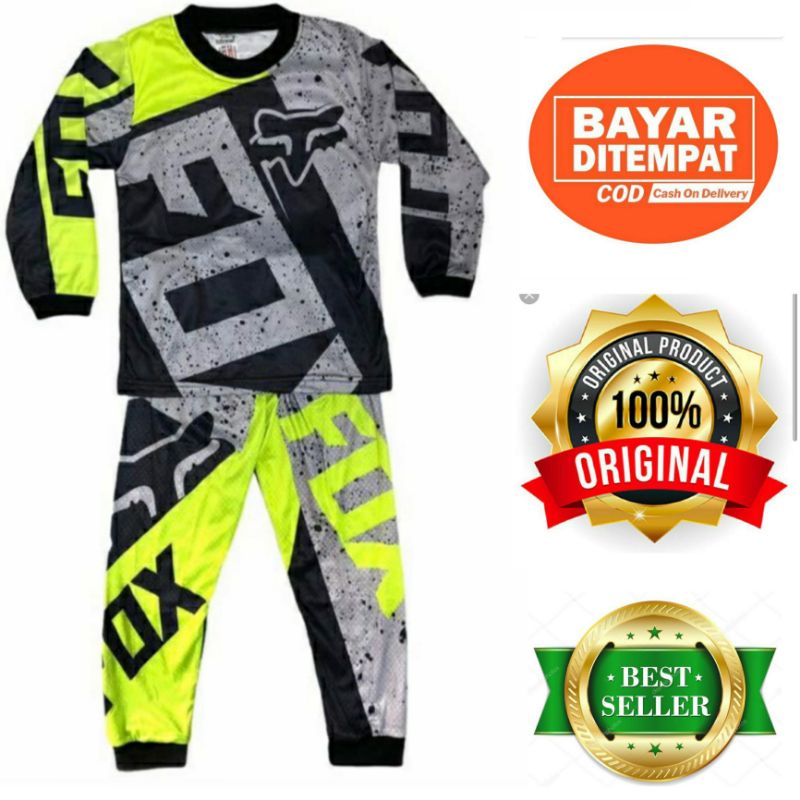 setelan baju balap motor cross anak/ baju balap sepeda