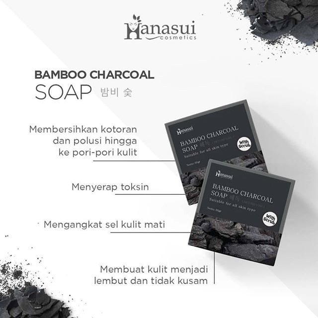 [New] Hanasui Bamboo Charcoal Soap / Sabun Bamboo Hanasui