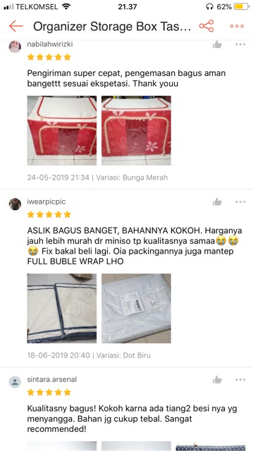 Adda Home - Organizer Storage Box Tulang Besi Tas Tempat Penyimpanan Baju - Large 66L