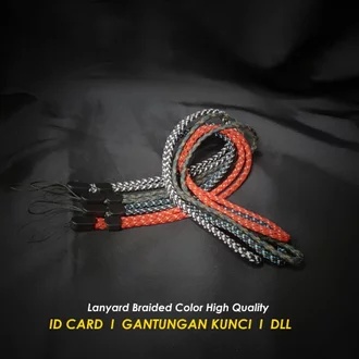 LANYARD VAPOR VAPE POD BRAIDED 43CM FREE 3 RING TERMURAH