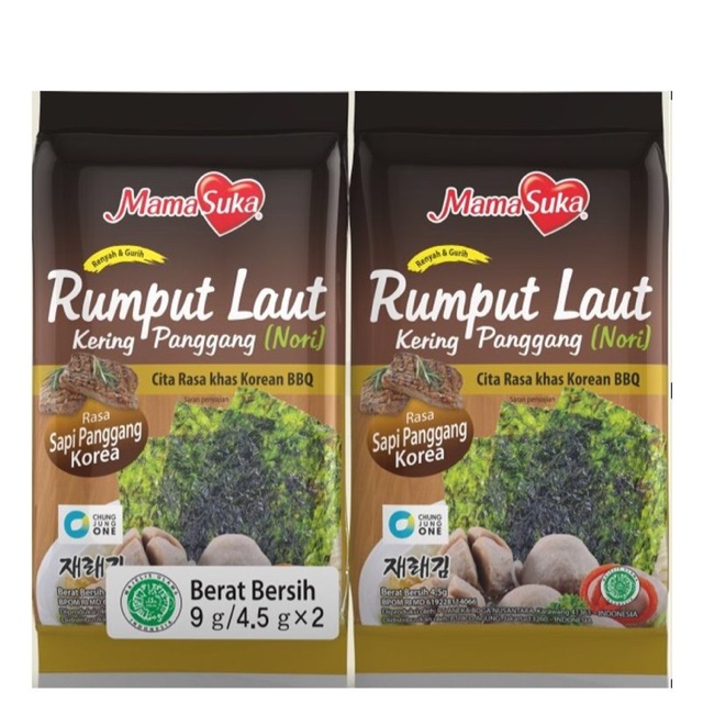 

Mamasuka Rumput Laut Panggang (Nori) All Variant 2X4.5G