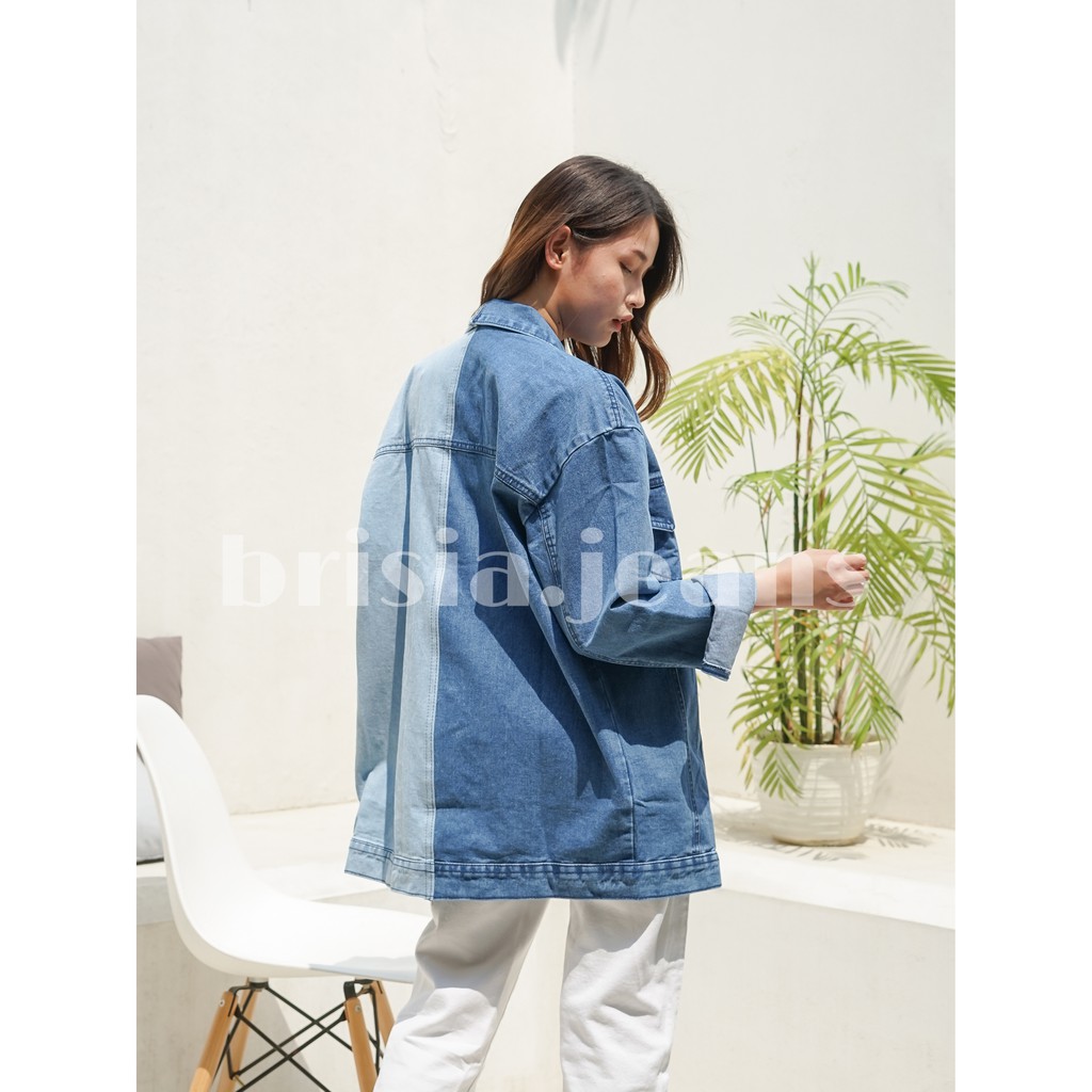 6 WARNA - NARA Oversized Jacket Jeans / Denim Jacket Jumbo