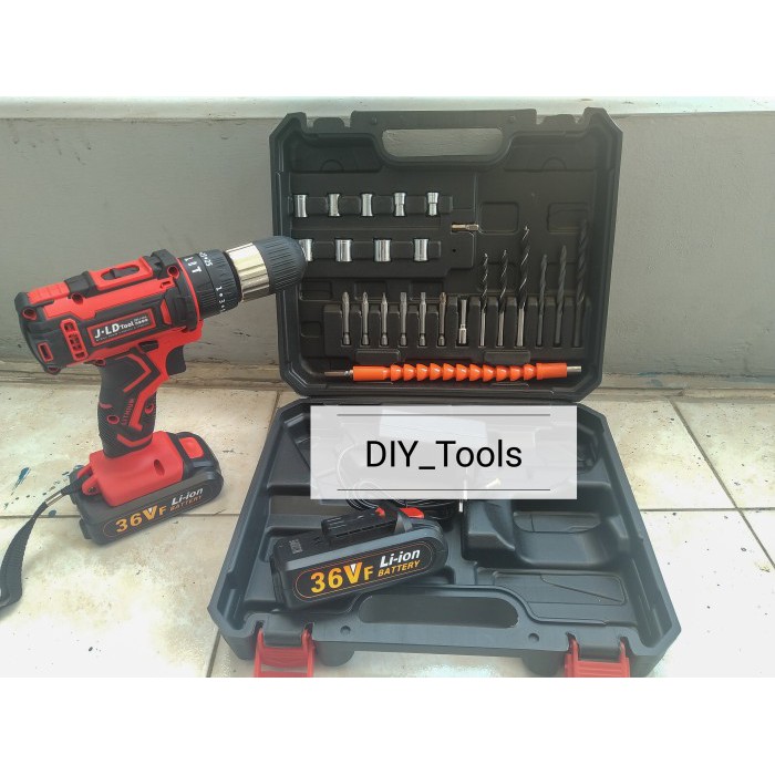 Bor Baterai 36V JLD Bor Beton Impact Drill Bor Cas JLD