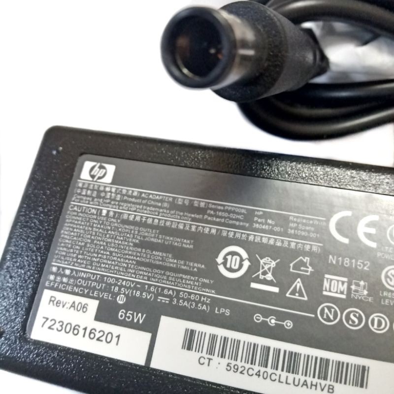 Adaptor Charger HP ProBook 4425S 4430S 4431S 4435S 4436S 6450 6450B 6455B 6460B 6545 6545B CQ43 CQ42