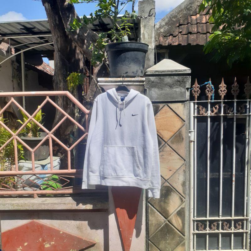 Nike Mini Swoosh Hoodie White