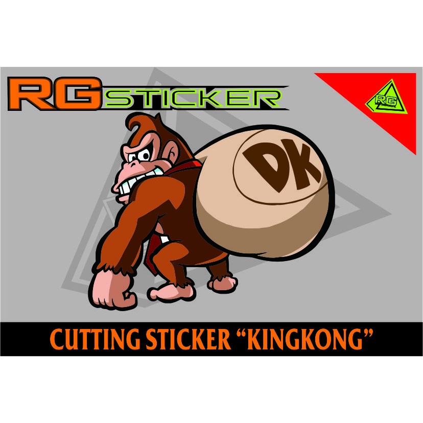 cutting stiker kingkong uk 20 cm