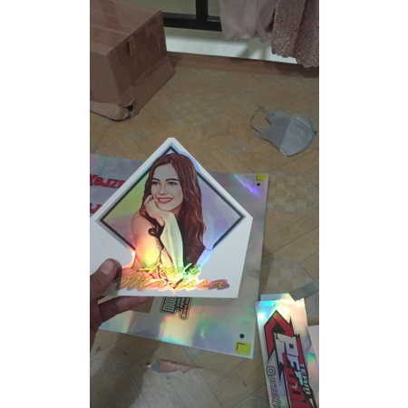 

stiker vectir custom hologram