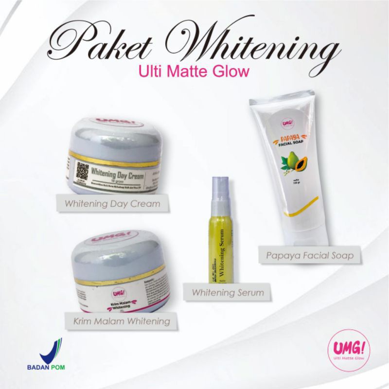 PAKET WHITENING UMG SKINCARE BPOM ORI ( ULTIMATTEGLOW )