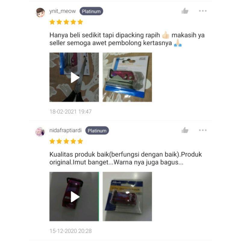 Pembolong 5.5 mm Kertas kertas Kecil/ Mini One Hole PUNCH 92A0. BISA untuk MIKA!. BISA DIGANTUNG