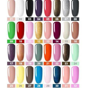 (01-50) ROSALIND GEL NAIL POLISH UV LED PLASTIC BOTTLE / Kutek / Cat