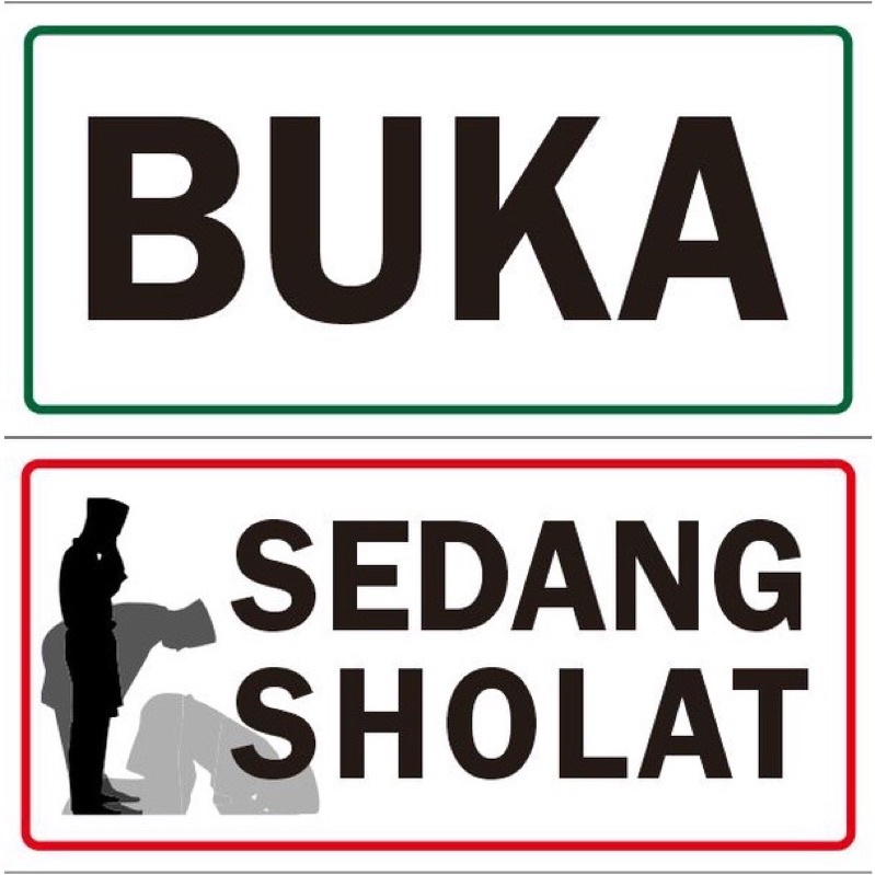 Papan Buka Tutup Toko | Papan Open Close Toko | Sign Buka Tutup Toko