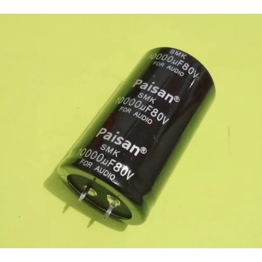 Paisan Elco 10000uF 80V Kapasitor Capacitor Paisan 10.000uf  80 volt Original