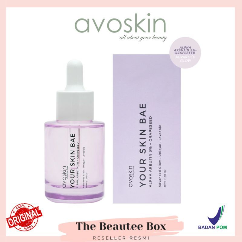 Jual Avoskin Your Skin Bae Series Alpha Arbutin 3% + GRapeseed Serum 30 ...