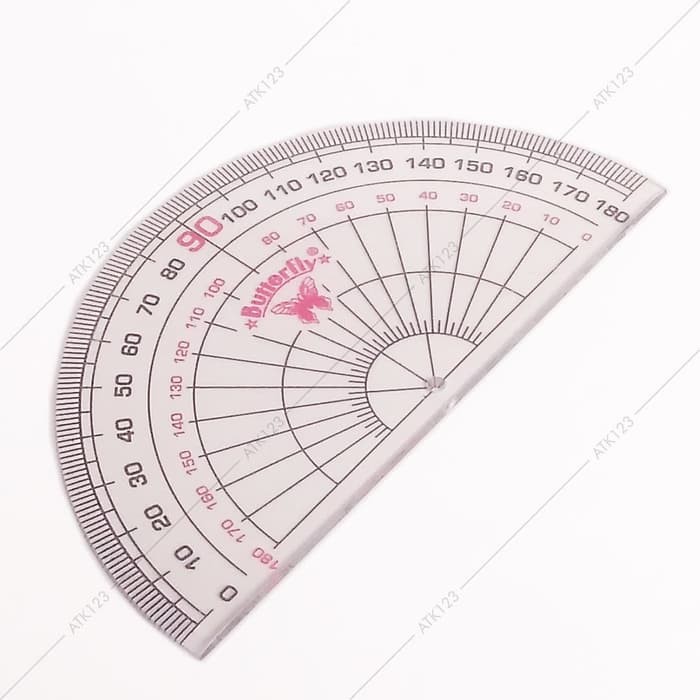 

Penggaris Busur Derajat / Protractor 180 Derajat (12 cm) - Butterfly
