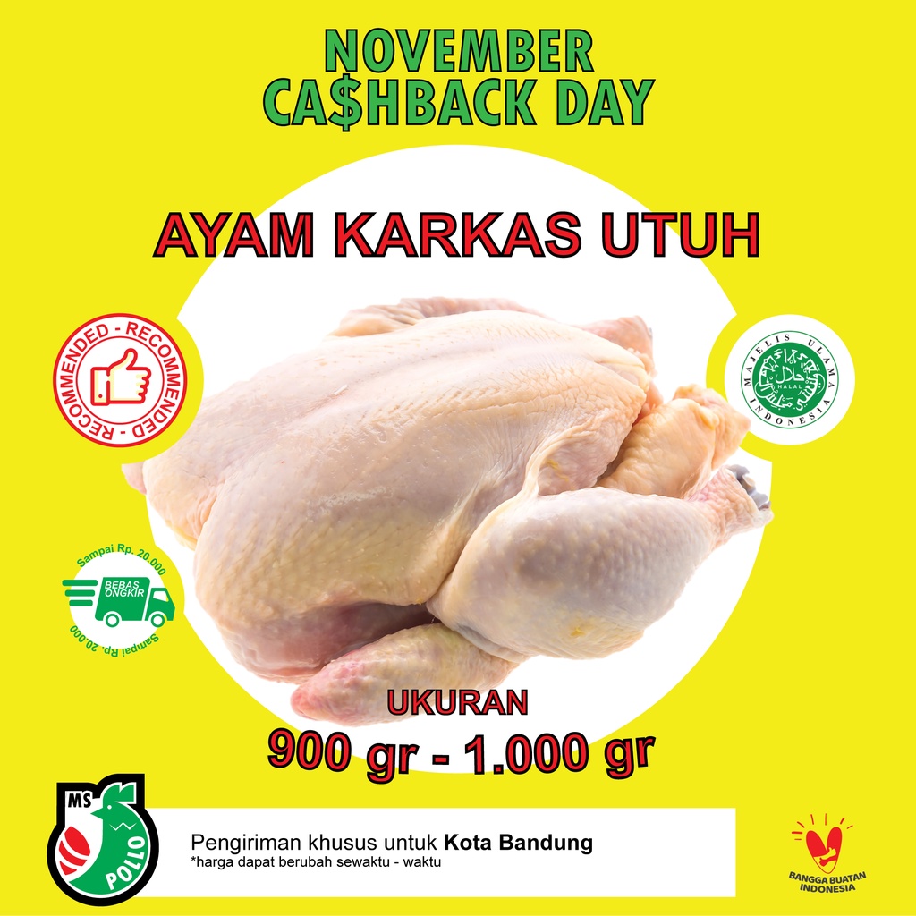 

AYAM KARKAS UTUH FROZEN