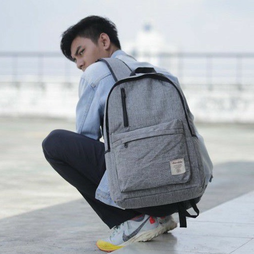 Tas Ransel Pria Tas Punggung Casual Stylish Kasual Backpack Laptop Sekolah Kuliah Kampus - Durable