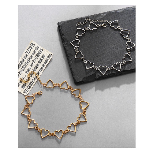 LRC Kalung Fashion Gold Love Alloy Necklace V58837