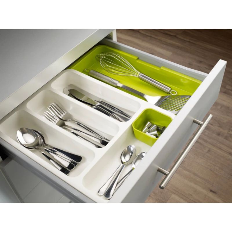 JOSEPH JOSEPH GRAY DRAWERSTORE EXPANDABLE CUTLERY TRAY