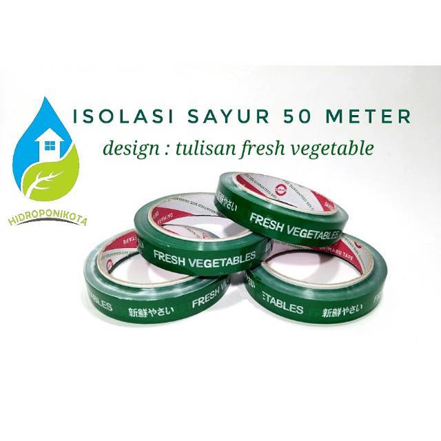 Isolasi sayur 50 meter - lakban fresh vegetable - isolasi fresh - lakban sayur - Daimaru 100% Asli