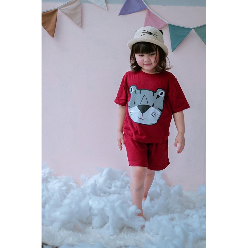 PROMO 7.7 Setelan Anak Unisex Smilee Cool Set Mix Motif Size 1 - 5 Tahun Setelan Anak Laki Laki Perempuan Murah Berkualitas