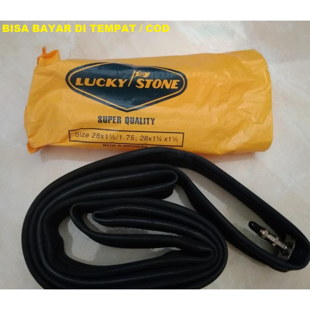 BAN DALAM SEPEDA LUCKY STONE size 28 x 1 1/2 / 1.75 : 28 x 1 5/8 x 1 1/2