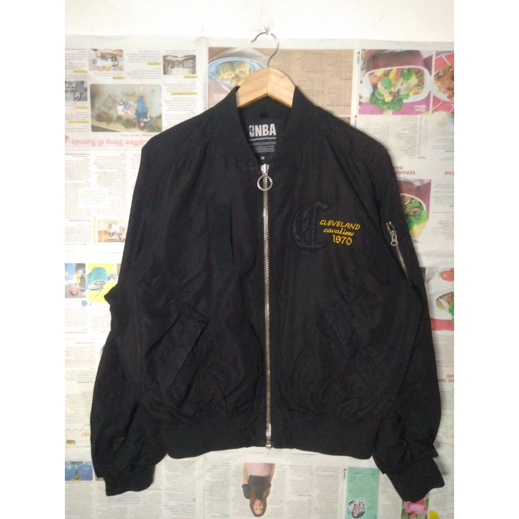 NBA Cleveland Jacket Bomber Black Original