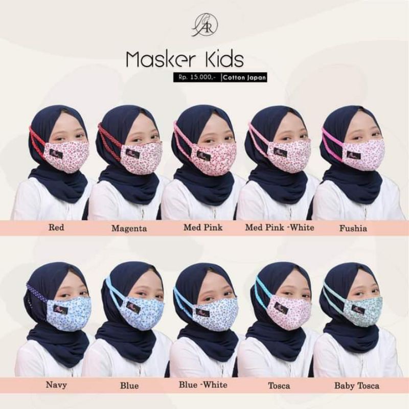 masker hijab | masker anak arrafi